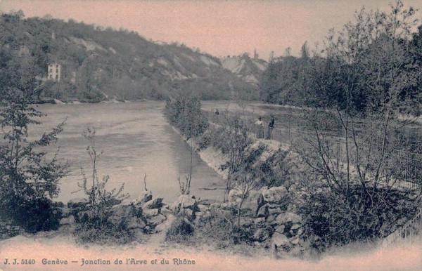 Genève, Jonction de l'Arve et du Rhone Vorderseite