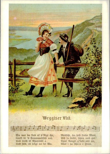 Weggiser Lied, REPRODUKTION Vorderseite