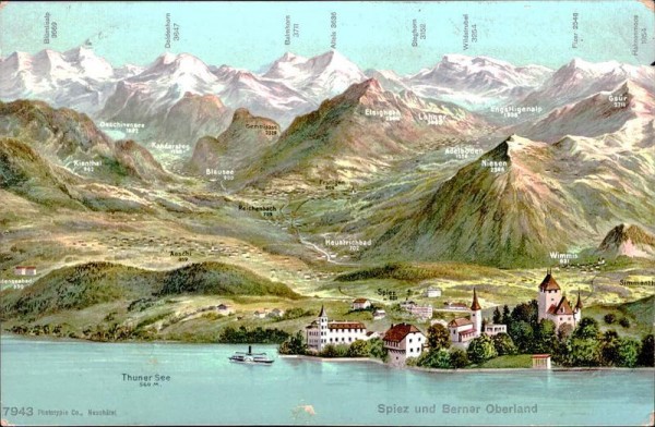 Spiez und Berner Oberland Vorderseite
