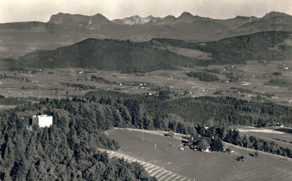 Tour de Gourze et montagnes fribourgeoise, vues d`avion Vorderseite