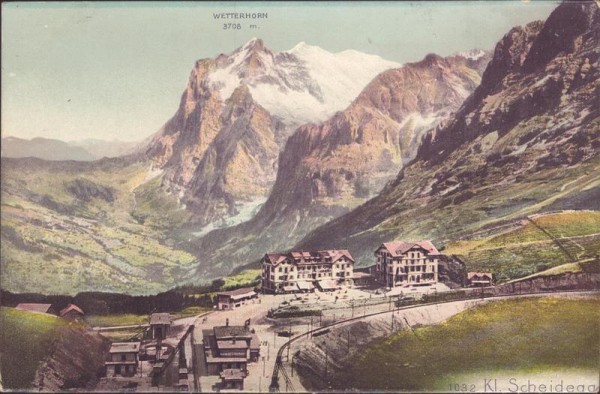 kleine Scheidegg, Wetterhorn Vorderseite