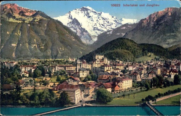 Interlaken und Jungfrau Vorderseite