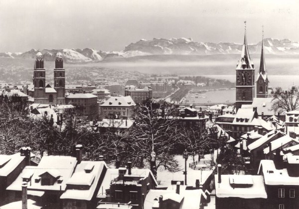 Zürich und die Alpen