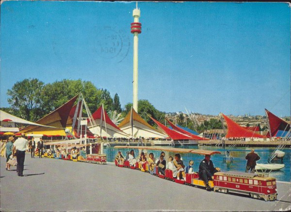 Exposition Nationale Suisse, Lausanne - Le Petit train et secteur du Port