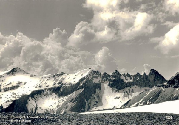 Casaonsgrat, Laaxerstöckli, Ofen und Tschingelhorn Vorderseite