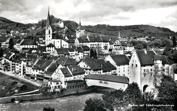 Baden mit Landvogtelschloss Vorderseite