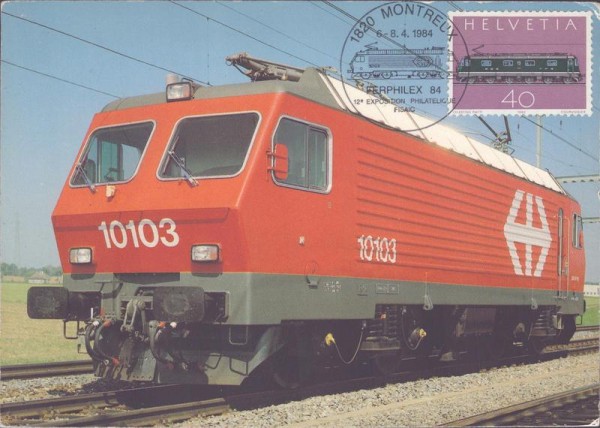 SBB, Re 4/4, 1982 Vorderseite