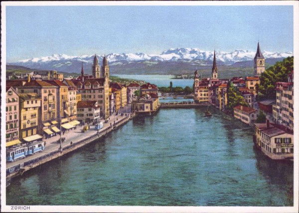 Zürich. Alpen