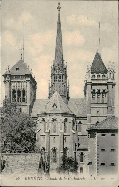 Genève - Abside de la Cathédrale Vorderseite