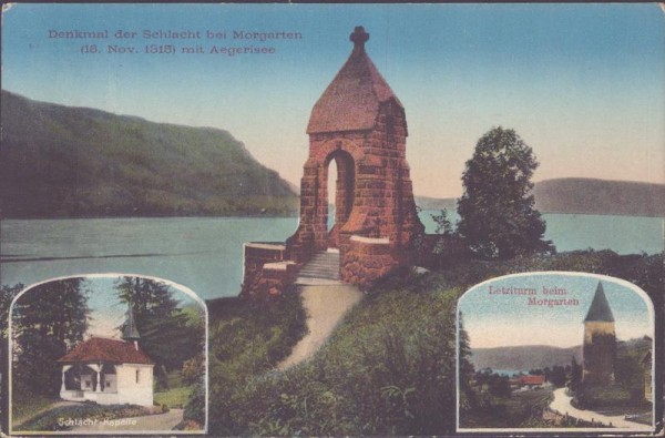 Denkmal der Schlacht bei Morgarten Vorderseite