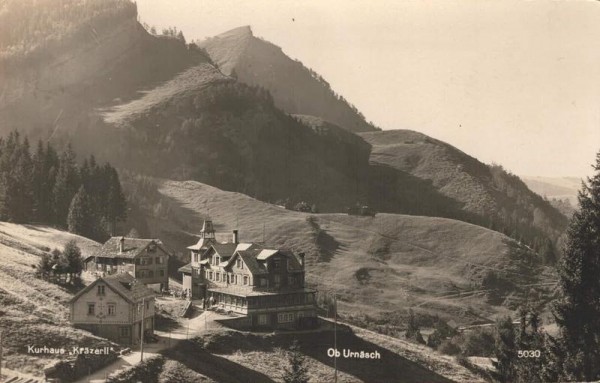 Kurhaus Krätzerli, ob Urnäsch. 1929 Vorderseite