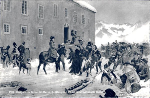 Hospice du Grand St. Bernard, Réception du Général Bonaparte Vorderseite