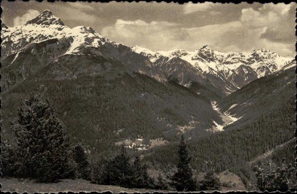 Nationalparkgebiet bei S-chanf. Vorderseite