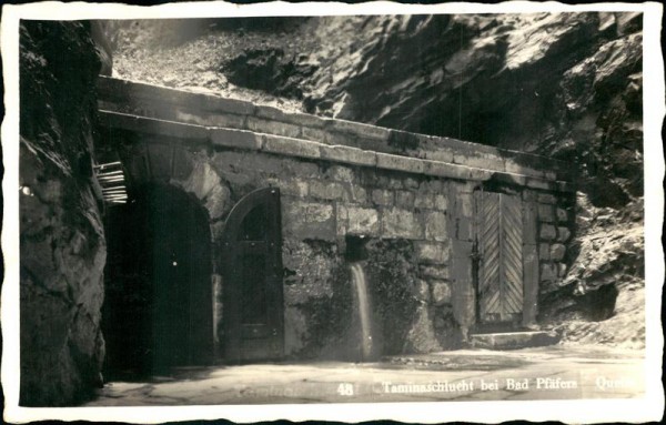 Taminasschlucht bei Pfäfers Vorderseite