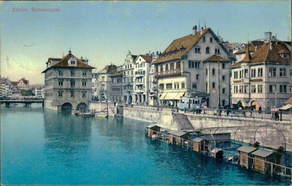 Zürich - Rathausquai Vorderseite
