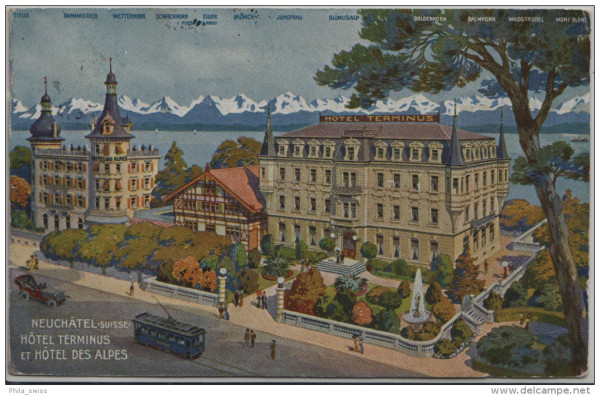 Neuchatel - Neuenburg - Hotel Terminus et Hotel des Alpes