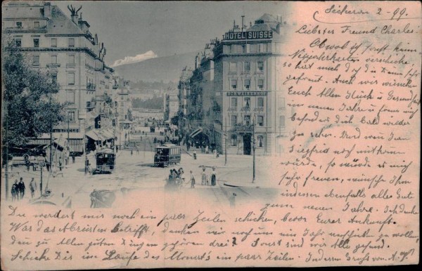 Genève, Rue du Mont-Blanc Vorderseite