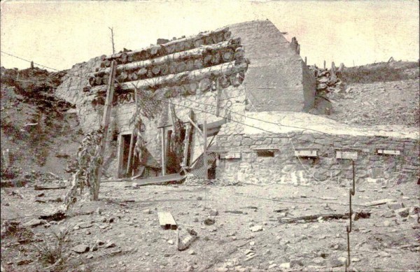 Abri bétonné au sommet du Vieil Armand(Hartmannswillerkopf) Vorderseite