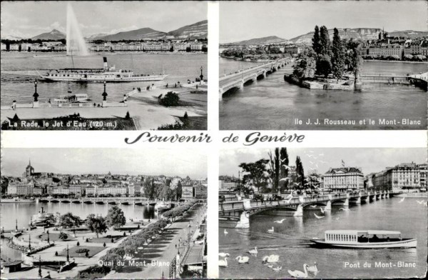 Souvenir de Genève Vorderseite
