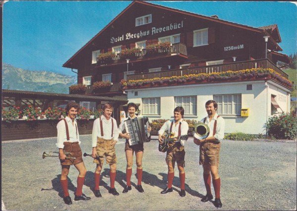 Original 5 Paldauer vor Hotel Arvenbühl, Amden Vorderseite