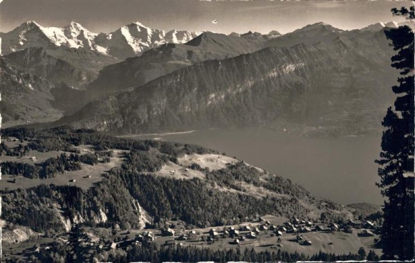 Beatenberg. Schreckhorn - Finsteraarhorn - Eiger - Mönch ...