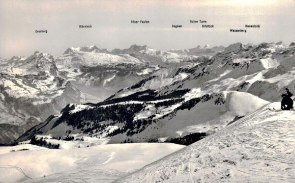Frohnalpstock, Ausblick auf Glärnisch Vorderseite