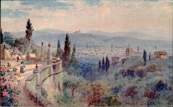 Florence seen from via Barbance. Vorderseite