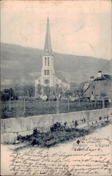 Cressier - L'Eglise Vorderseite