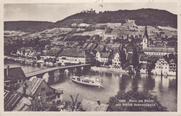 Stein am Rhein mit Schloss Hohenklingen Vorderseite