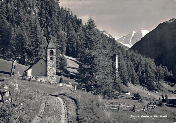 Santa Maria u. Piz Palü Vorderseite