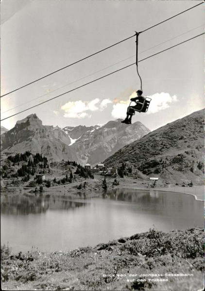 Blick von der Jochpass-Sesselbahn auf den Trübsee Vorderseite