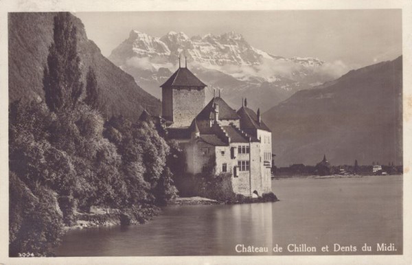 Chateau de Chillon et Dents du Midi