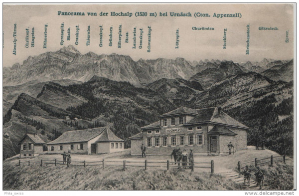 Panorama von der Hochalp (1530 m) bei Urnäsch - animee - Kt. Appenzell