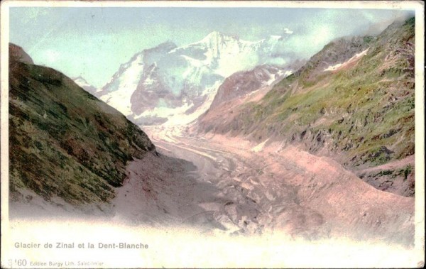 Glacier de Zinal et la Dent-Blanche Vorderseite