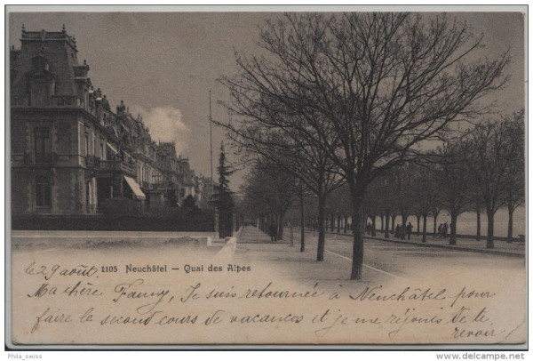 Neuchatel - Neuenburg - Quai des Alpes