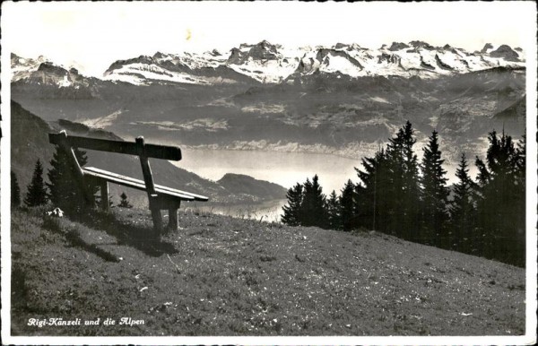 Rigi-Känzeli und die Alpen Vorderseite