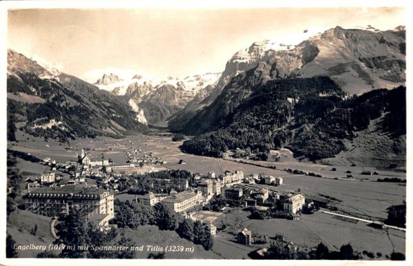 Engelberg mit Spannörter und Titlis Vorderseite