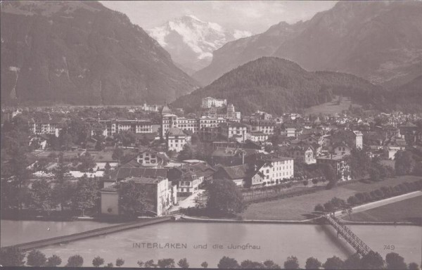 Interlaken und die Jungfrau Vorderseite