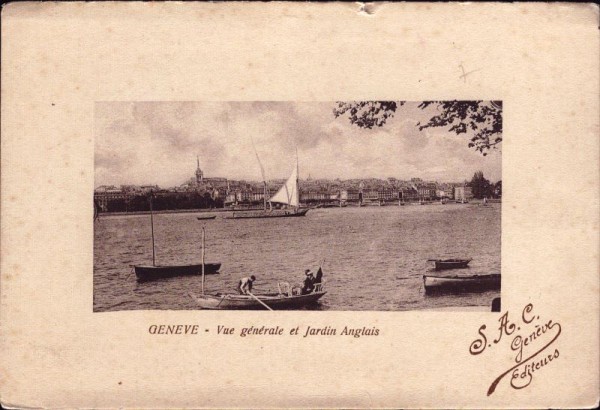 Genève - Vue générale et Jardin Anglais