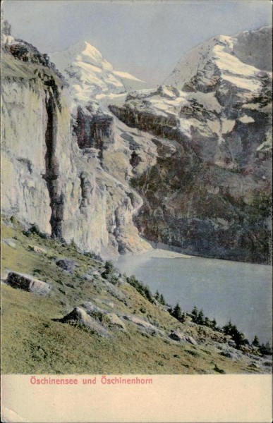 Öschinensee und Öschinenhorn Vorderseite