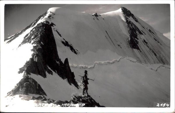 Alpinist an der Nordwand Vorderseite