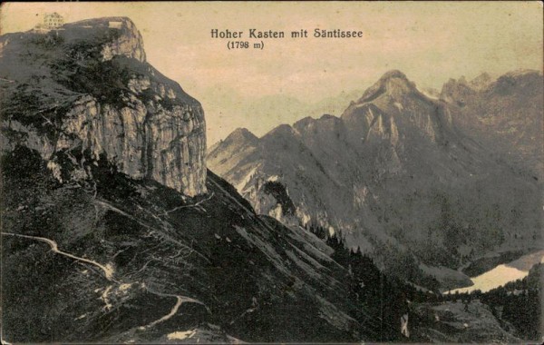 Hoher Kasten mit Säntissee Vorderseite