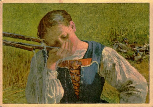 Giovanni Segantini, die Graubündnerin Vorderseite
