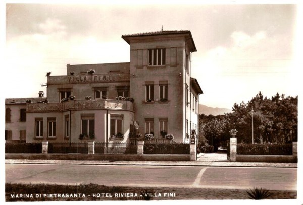 Marina di Pietrasanta, Hotel Riviera, Villa Fini Vorderseite