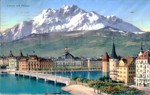 Luzern mit Pilatus Vorderseite