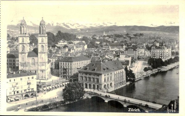 Zürich an der Limmat Vorderseite