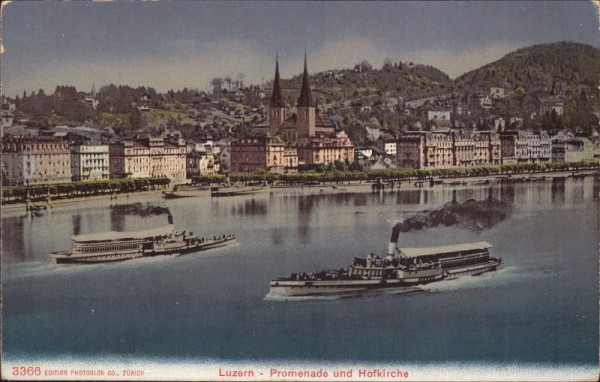 Luzern, Promenade und Hofkirche