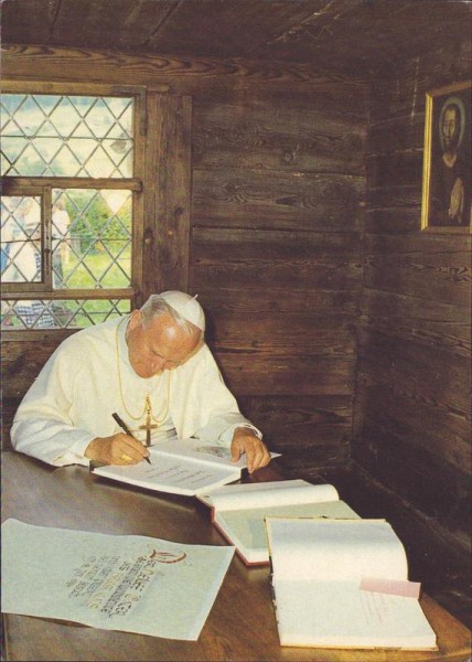 Papst Johannes Paul II bei Bruder Klaus 1984 Vorderseite