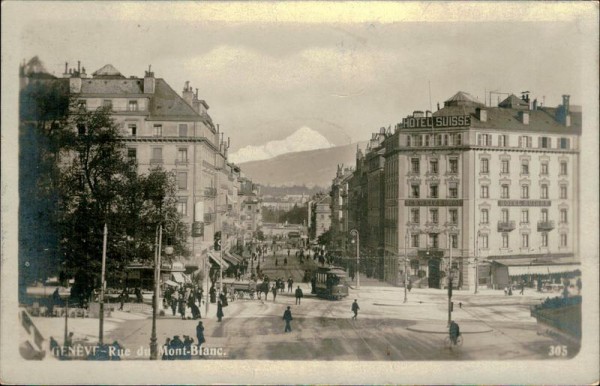 Genève - Rue du Mont-Blanc (4810 m) Vorderseite