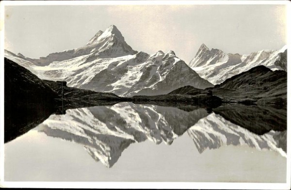 Bern, Finsterahorn Bachalpsee mit Schreckhorn Vorderseite